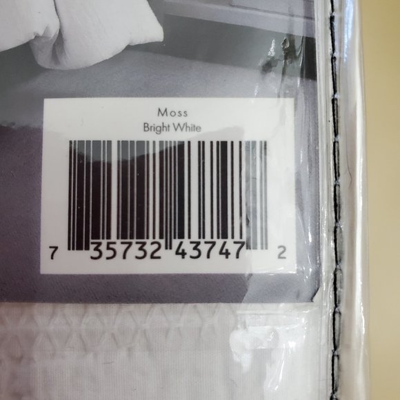 TAHARI Home Full/Queen 100% Cotton Moss Bright White Duvet - Picture 10 of 10